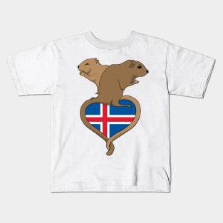 Gerbil Iceland (light) Kids T-Shirt